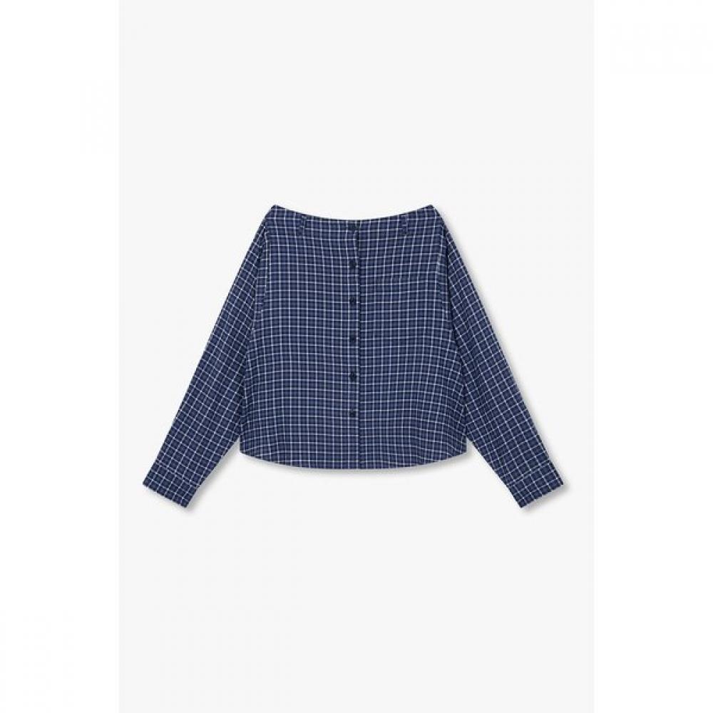 Studio Tomboy Two Way Check Shirt Skirt 9106221219 Blue/OS
