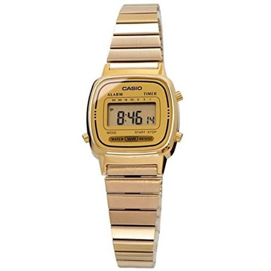 CASIO Wristwatch Ladies Digital Design LA670WGA-9 Gold Overseas Model