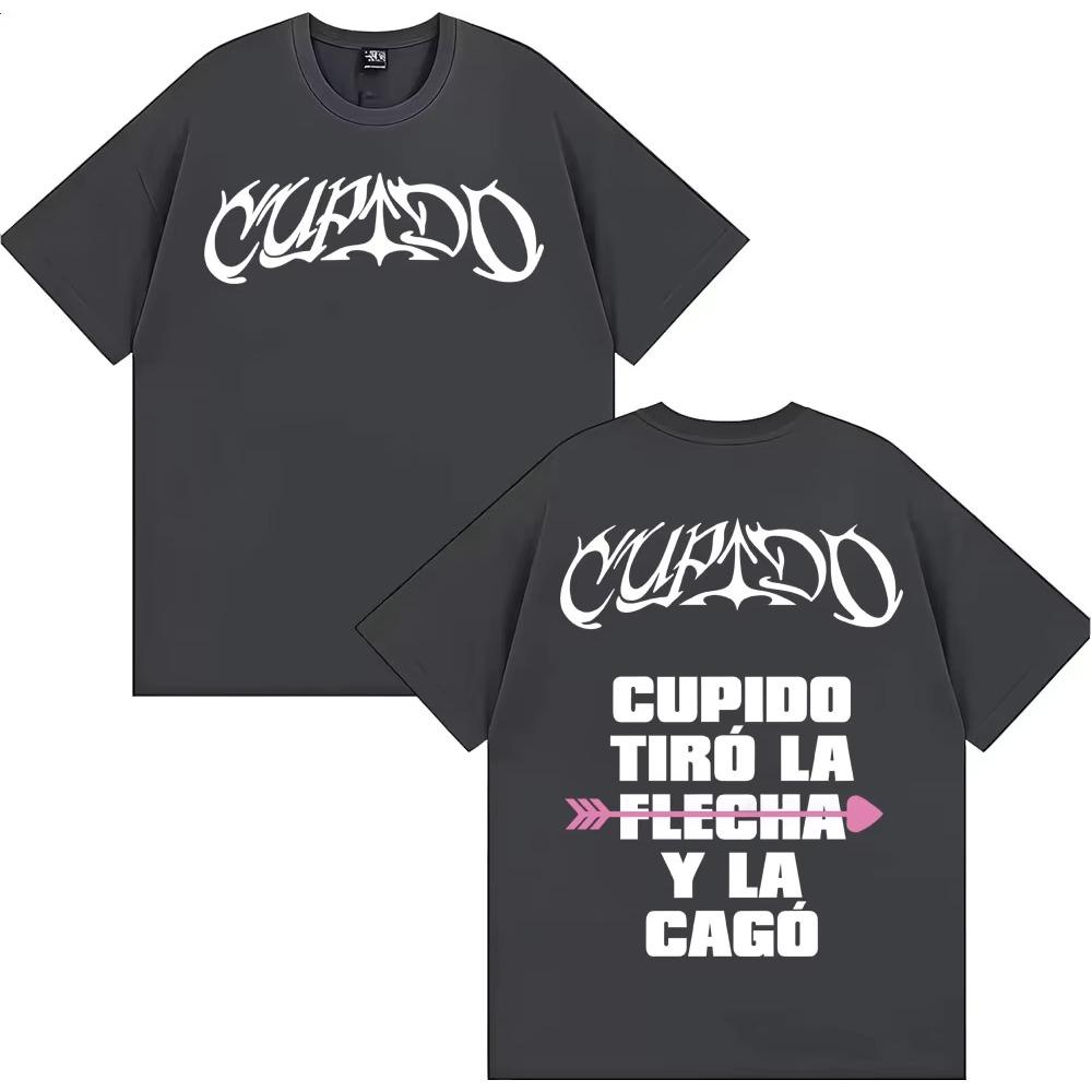 Tini Stoessel Cupido Tiro La Flecha Y La Cago Print T-shirts Men Women Clothing Hip Hop Retro T Shirt Male Cotton Loose T-shirts