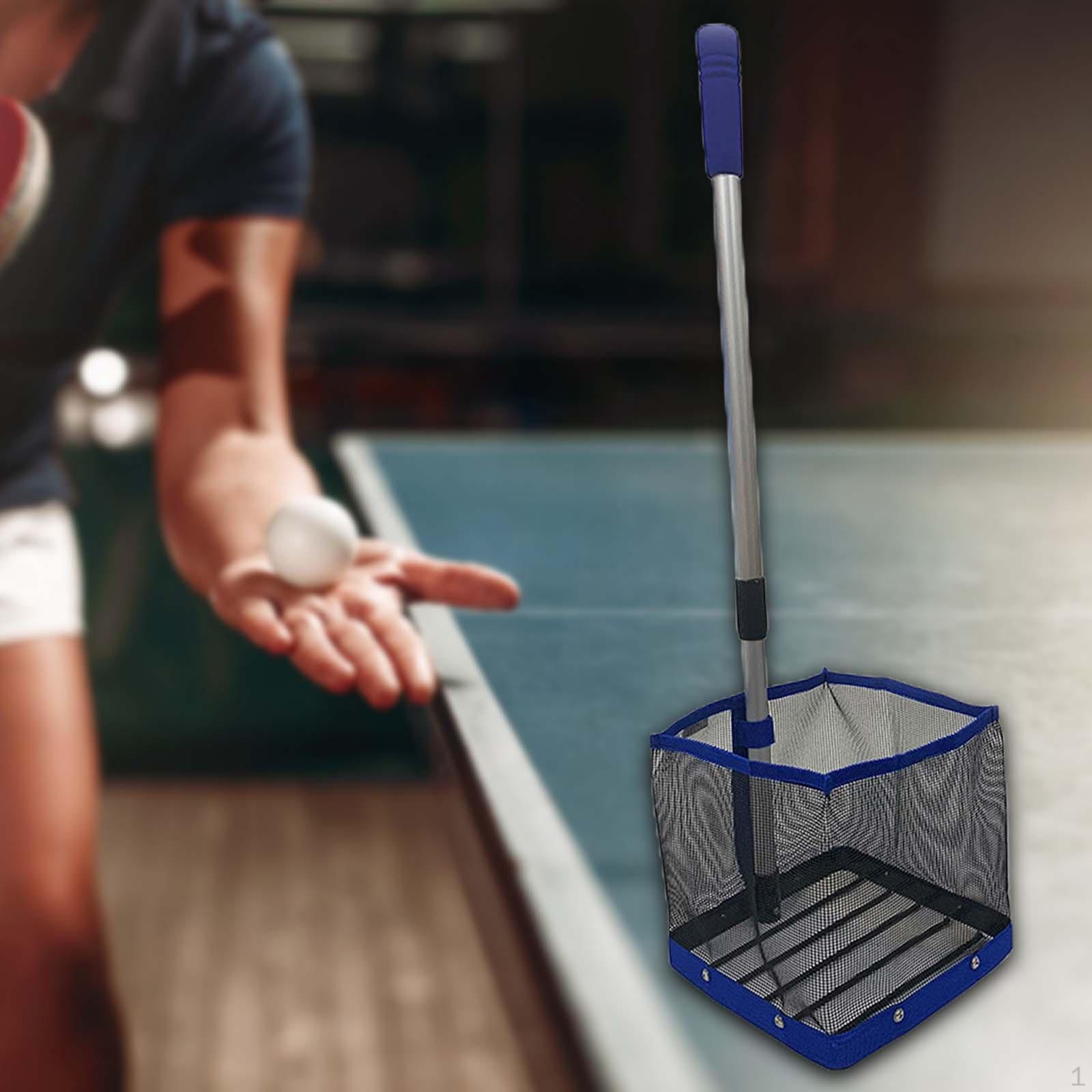 

Table Tennis Ball Catcher -pong Telescopic Rod Durable Blue Color Standard