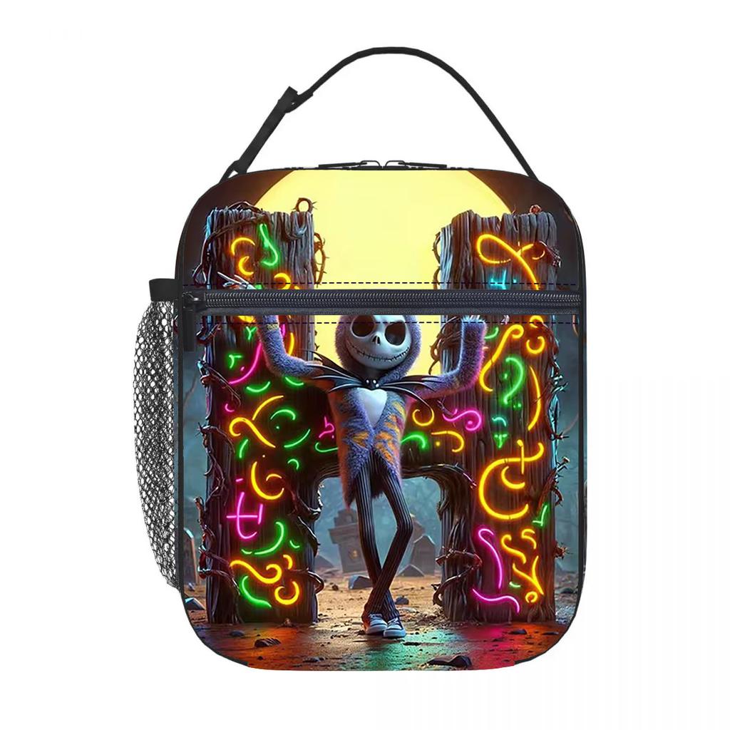 Christmas Horror Night Oxford Cloth Children's Lunch Bag Boy Girl Alphabet Cartoon Portable Insulation Handbag
