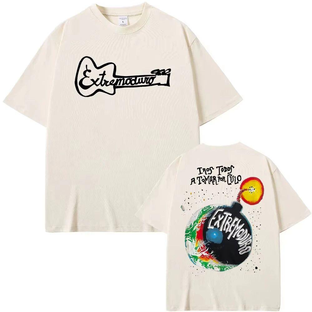 Y2k Punk Clothing Rock Band Extremoduro Tour 2026 Print Tshirt Fashion Classic Hot Sale T Shirt Vintage Trend TShirt Unisex