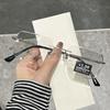 Fashion Photosensitive Color-Changing Frameless Trimmed Reading Glasses Anti-Blue Light Middle-Aged And Elderly High Definition Reading Reading