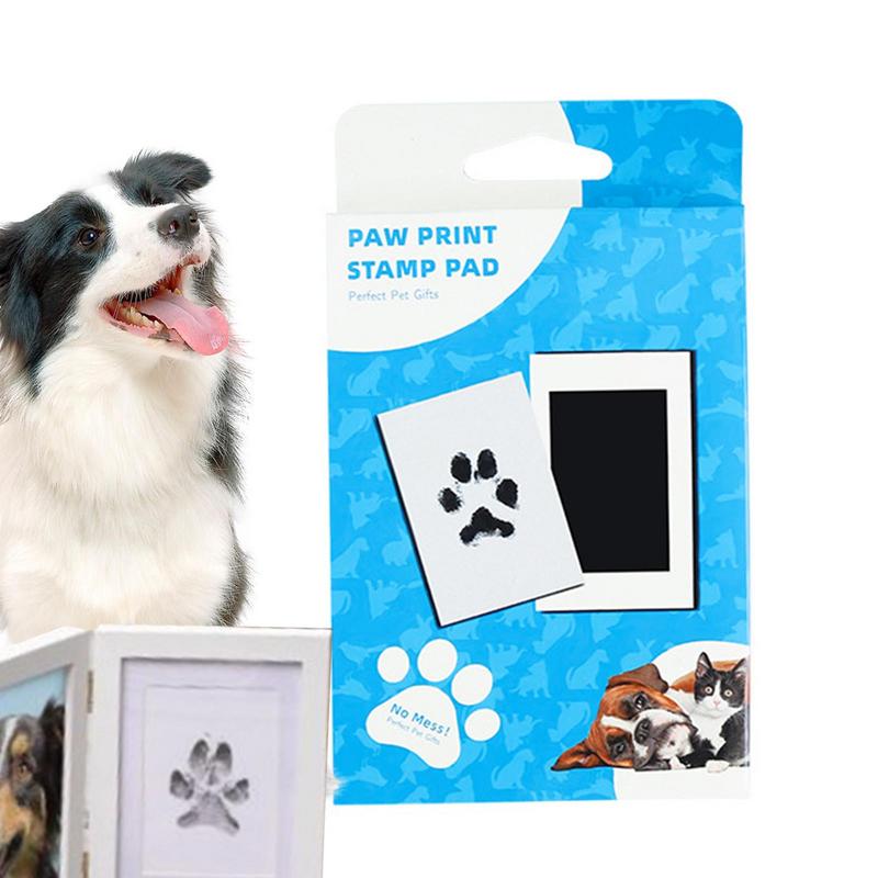 Pfotenabdruck Clean Touch Stempelkissen Hund Oder Katze Haustierbesitzer Erinnerungsstück DIY Farblose Nasen- und Pfotenabdruck-Abdruck-Set