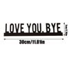 Love You Bye Door Sign Romantic Entryway Door Topper 30cm Love You Bye Door Topper Entryway Decoration For Valentines Day