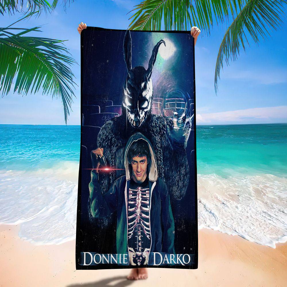 D-Donnie D-Darko Movie Anime Beach Swimming Towel Soft Absorbent Washcloth Children's Gifts for Kids Travel Camping Gym