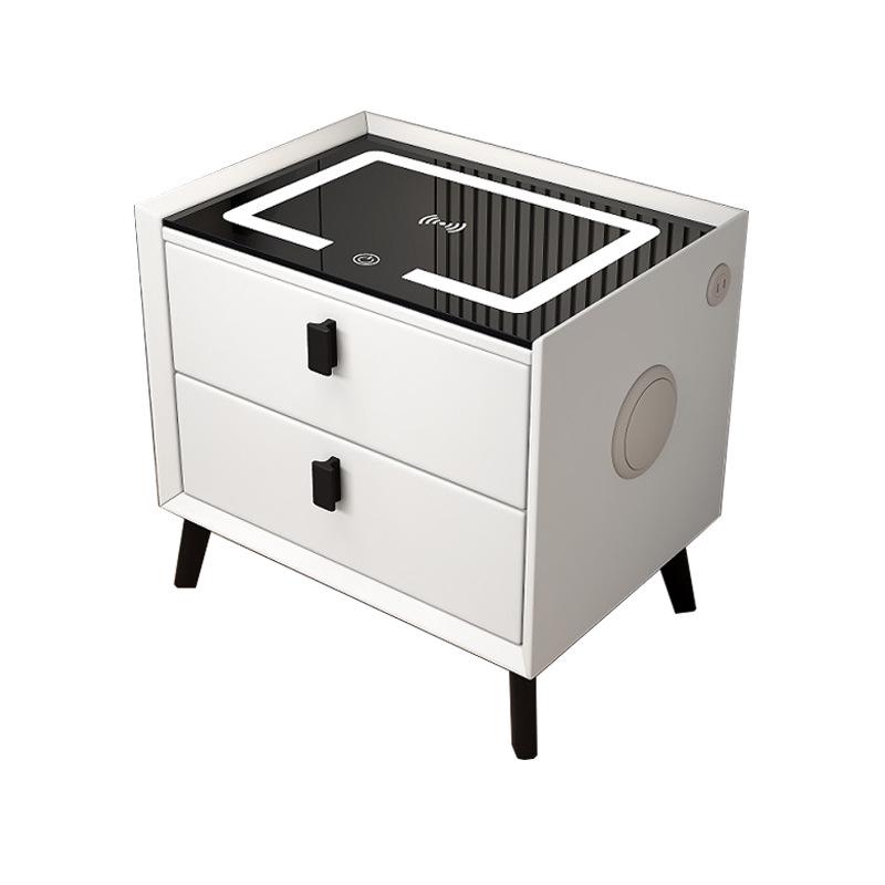 Smart Bedside Table with Storage - Compact Bedroom Cabinet