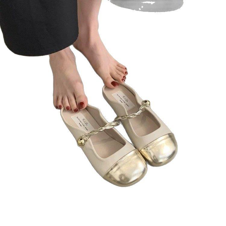Baotou half slippers female summer wear gentle fairy style temperament soft flat bottom one pedal evening French sandals
