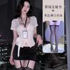 Women S Sexy Secretary Uniform Lingerie Set With Tie