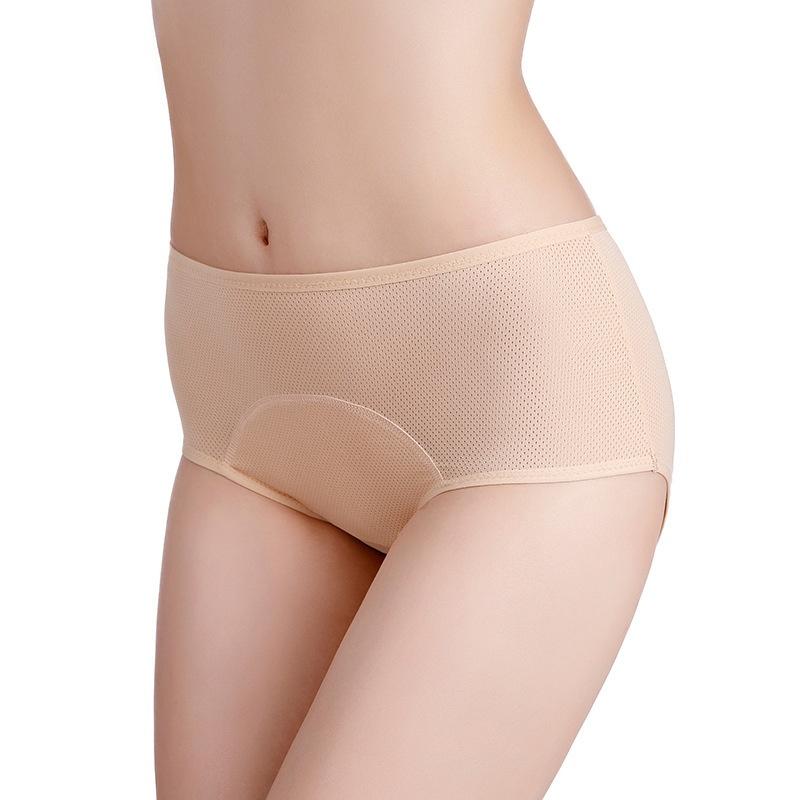 Large Size Women Before and After Spring and Autumn Widened Leak Proof Medium High Waist Breathable Physiological Period Underwear