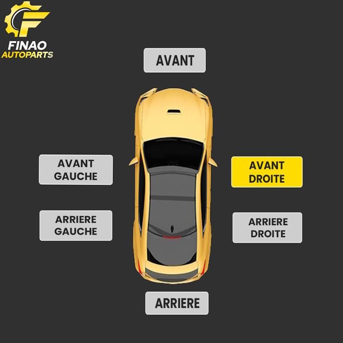 Finao france - clignotant de rétroviseur droite passager pour renault master 3 / nissan nv400 / opel movano