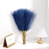 10Pcs Faux Pampas Grass Artificial Reed Fluffy Fake Plants Bouquet For Boho Wedding Home Vase Decor