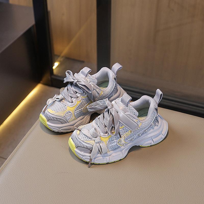 Girls sports shoes 2025 spring and autumn new fashion girls princess shoes student casual shoes soft sole children's dad shoes