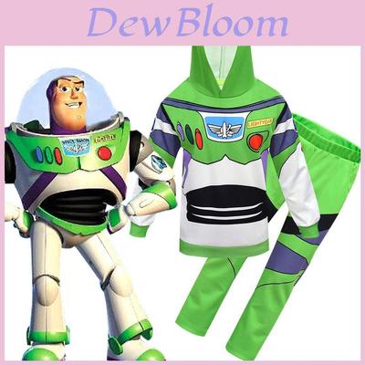 Adorable Toy Story 4 Cosplay Buzz Lightyear 2pcs Set Hoodie Pants Halloween Costume