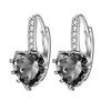 Women Earrings Heart-shaped Zircon Multi-color Fashion  Earrings