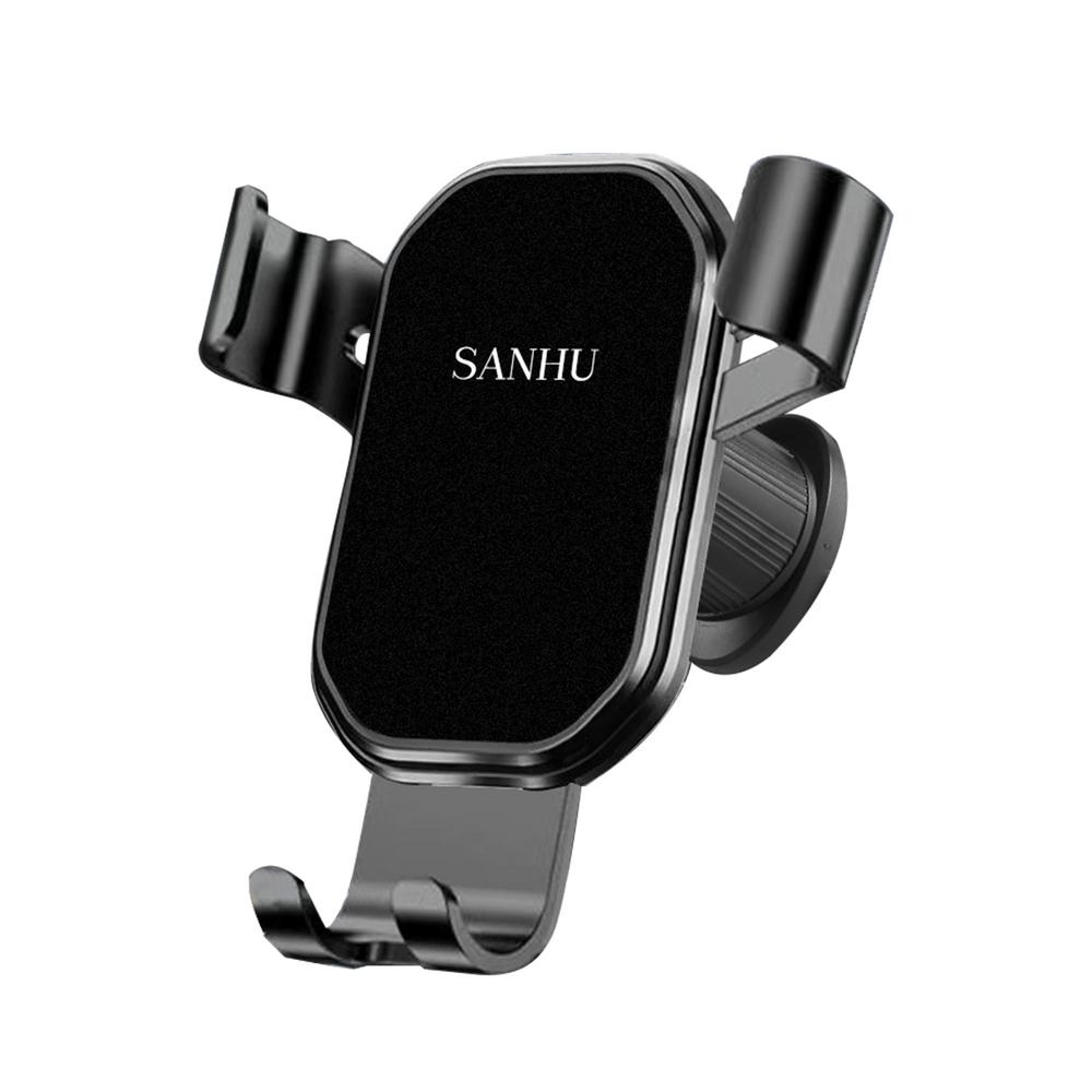 

Автомобильный держатель для телефона с креплением на вентиляционную решетку, универсальный, надежно фиксирующийся, аксессуары для автомобиля, для внедорожника, гоночного автомобиля матовый черный
