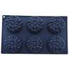 6 Holes Silicone Mousse Molds Bread Cake Moulds Flower Shaped Non-Stick Baking Accessories for Making Candy Jelly Donuts