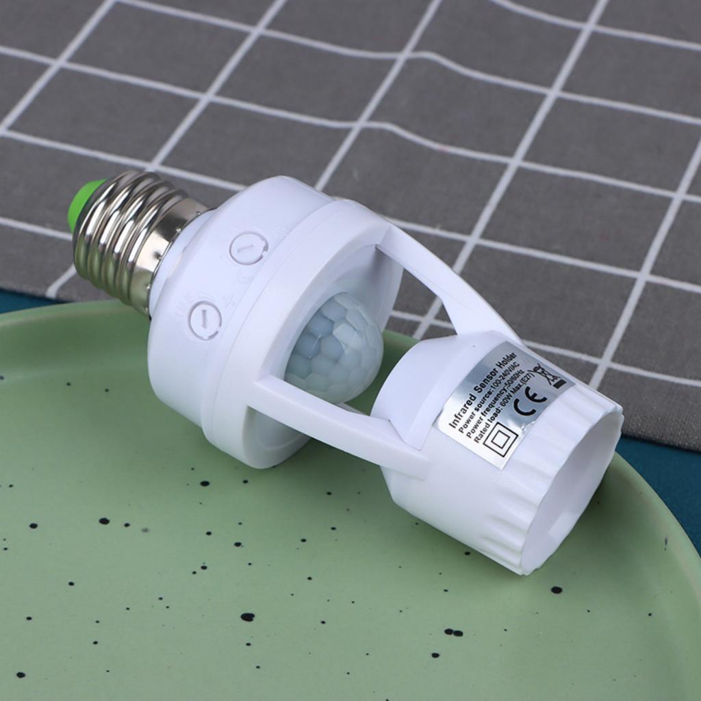 Motions Sensors Lamp Head Base E27 Switches Bulb Holder Socket Adapter Converters Human Induction Body Sensors