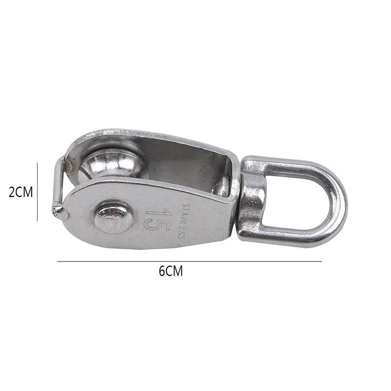 M15/M25 Single/Double Wheel Swivel Lifting Rope Pulley Set Lifting Wheel Tools Wire Rope Crane Pulley
