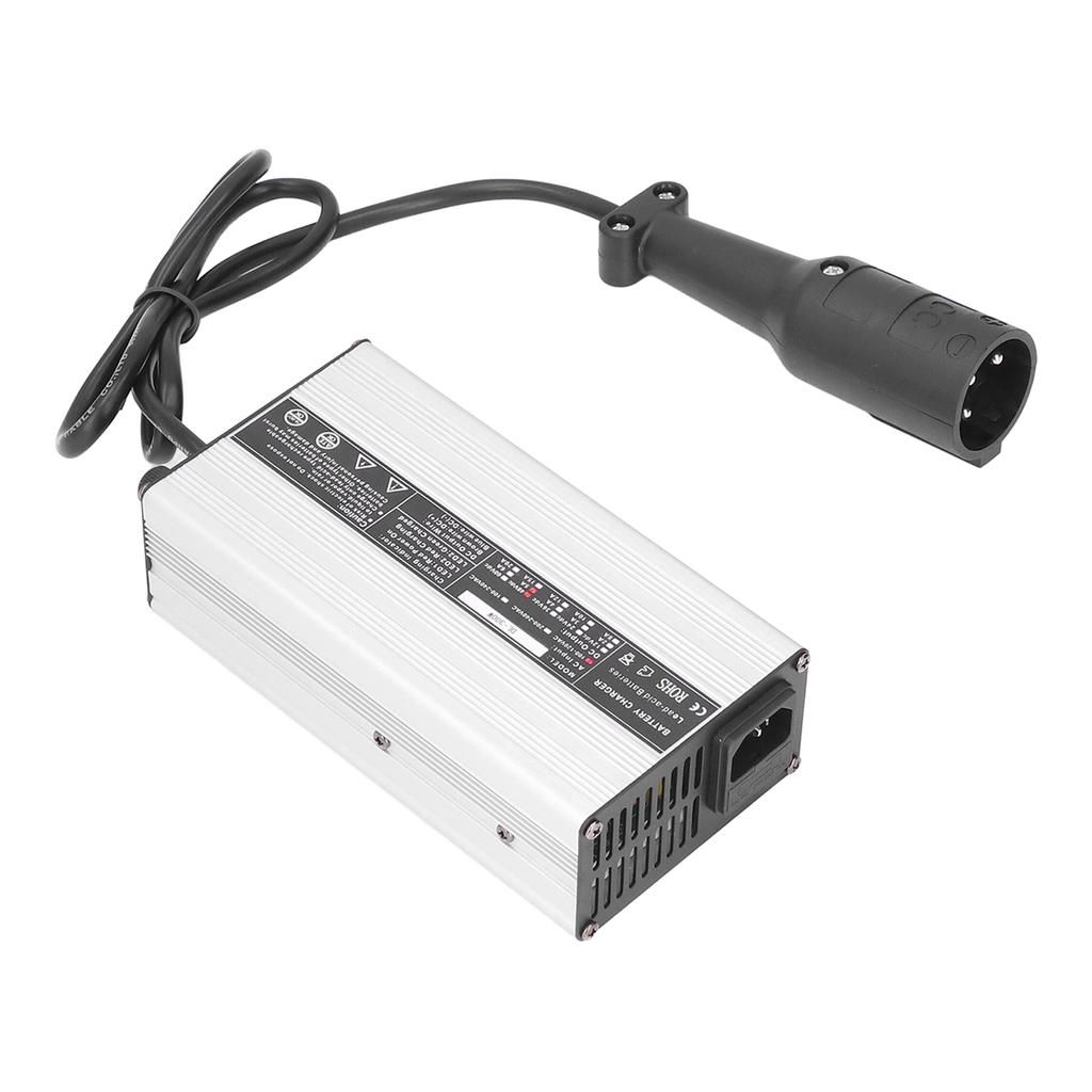 Club Car Battery Charger 48V 5A 3 Pin Round Aluminium   60HZ Replacement for Precedent 2004‑2014