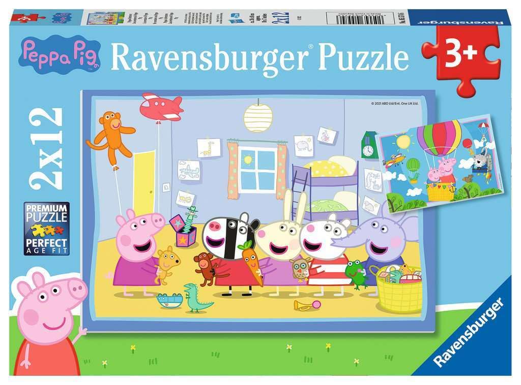 

Ravensburger Детский пазл 05574 Приключения Пеппы 2x12 деталей Свинка Пеппа Пазл Дети от 3 Свинка Пеппа Пазл Дети от 3 лет - - для лет для