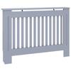 Cache-radiateur - VIDAXL - Anthracite - MDF - Espace de rangement pour livres et cadres photo