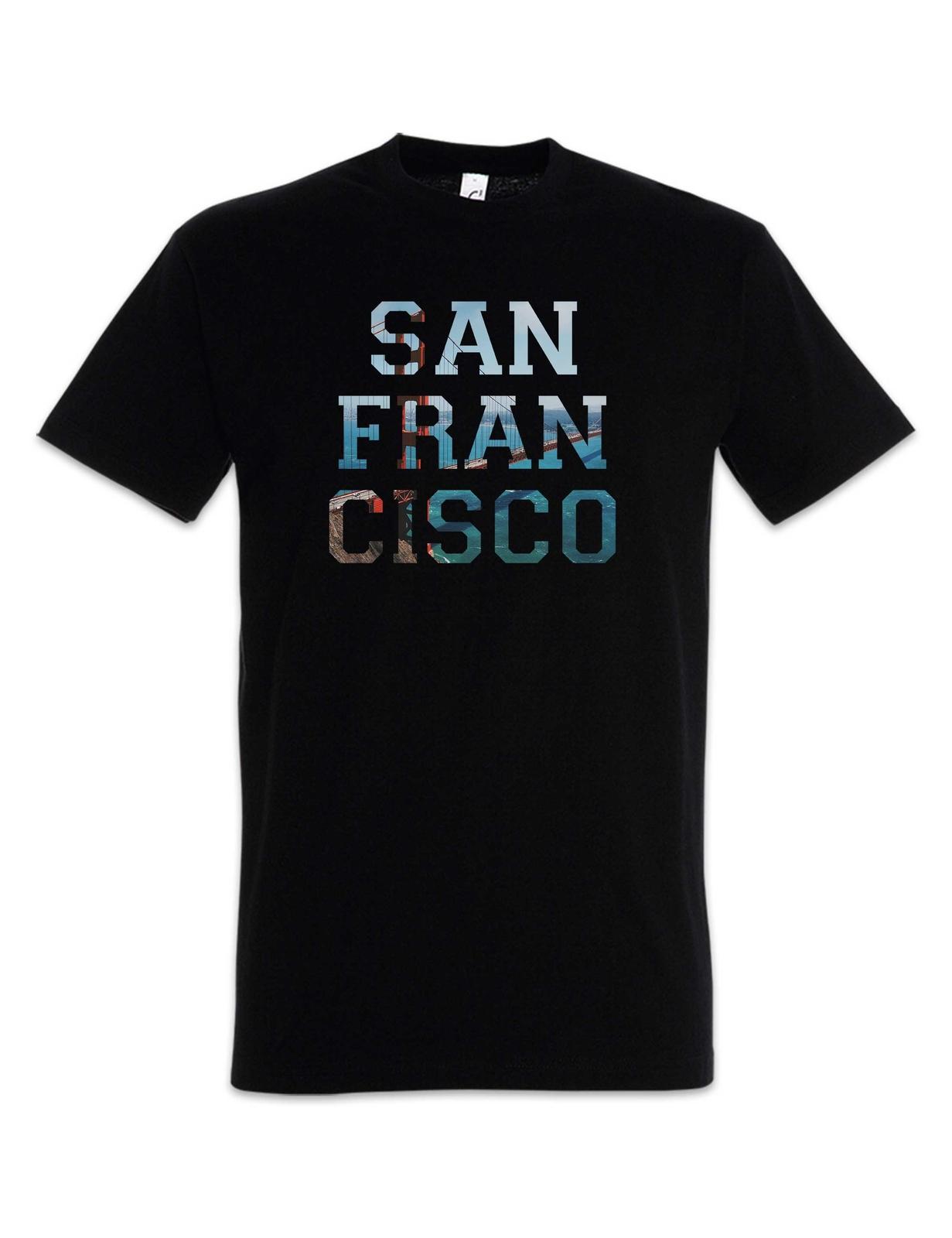 San Francisco T-Shirt California City Skyline United States of America USA US L