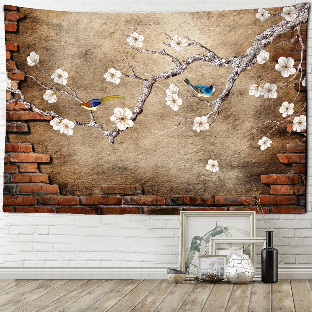 Psychedelic Wolf Head Tapestry Wall Hanging Witchcraft Hippie Tapiz Death Mystery Dormitory Home Decor