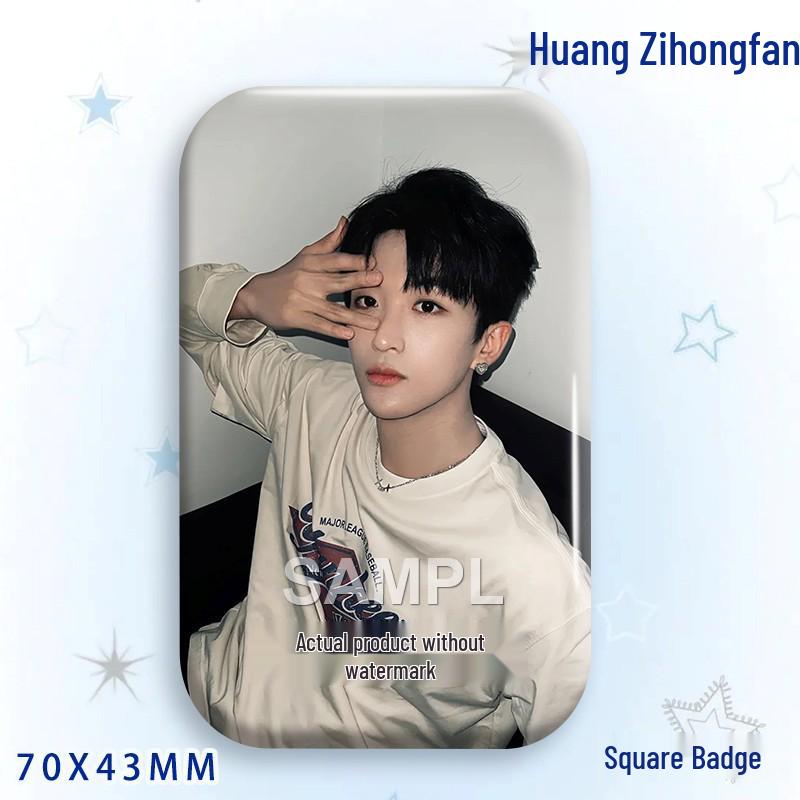 Huang Zihongfan Laser Star Idol Badge Brooch Pendant