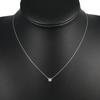 4℃ 1P Diamond Necklace K18 White Gold/diamond 1.5g Women Used