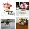 White Wrought Iron Balcony Floor Plant Stand for Bonsai Flower Pot Holder Rack