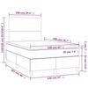 Vidaxl Łóżko Kontynentalne, Materac I Led Cappuccino 120X200Cm