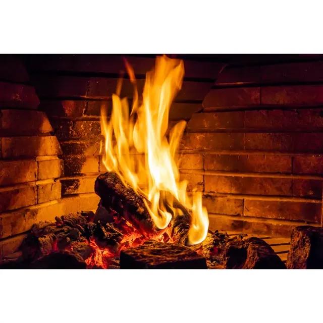 

Різдвяний фон для каміна Фотографія Вінтажна арка Цегляна піч Полум я Домашня вечірка Прикраса Студійний фотофон 90X60cm