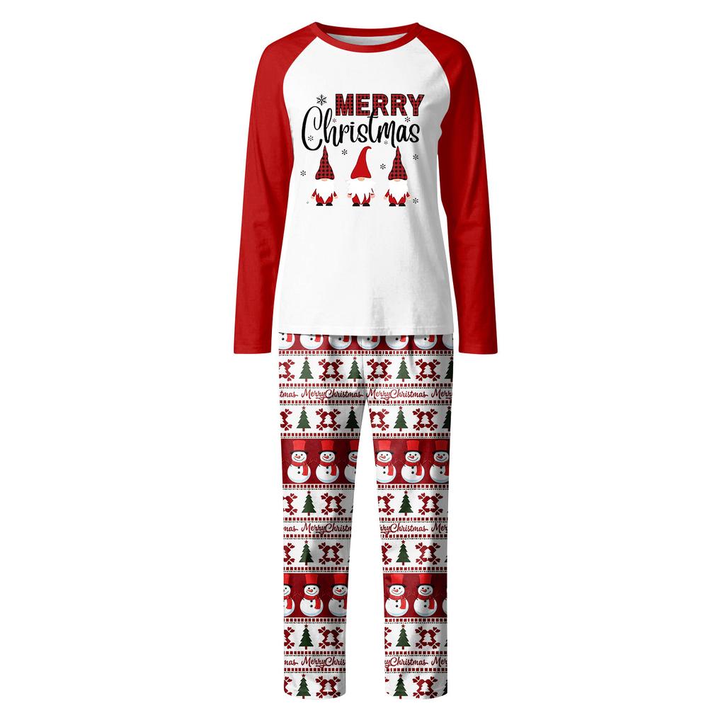 Family Matching Print Sets Pajamas Loungewear Outfits Family Matching Long Sleeve Tops+Pants Set