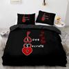 Juego de Ropa de Cama Amor Individual Doble Completo Queen King Size Juego de Cama de Boda Aldulto Niño Dormitorio Juegos de Funda Nórdica 3D Pareja Anime 035