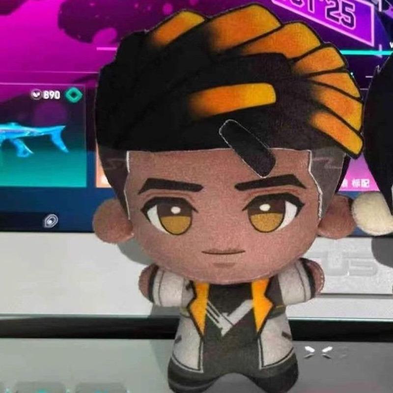 New Game Valorant Plush Cypher Clove Adorable Neon Iso Skye Reyna Gekko Viper Sage Jett Omen Yoru Plushie 10cm Pendant Doll Gift