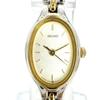 [USED] Battery SEIKO Oval Two-tone Dress Watch Women's Watch