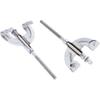 LoveinDIY 4pcs Bass Drum Claw Hook with Tension Rods for Drum Parts Assembly Silver