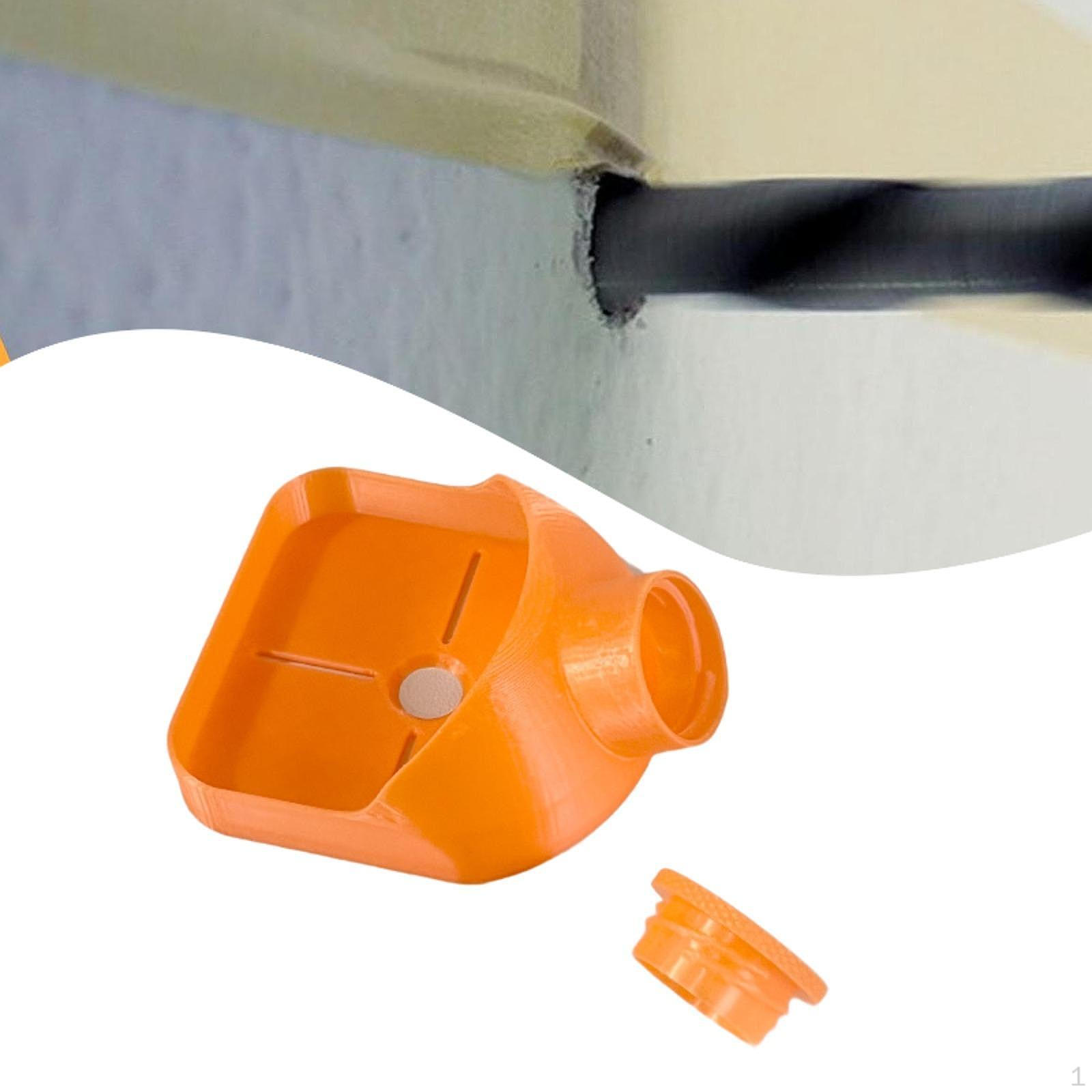 

8.4 X 10.2 См Пылесборник для сверления отверстий для DIY, поделок, строительства, многоцелевой, легкий, оранжевый