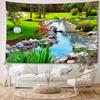 Spring River Stream Tapestry Wall Hanging - Natural Style Animal Theme Room Decor for Living Room, Bedroom - Polyester Graphic Woven Tapestry, Portrai