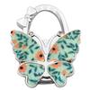 Large Matte Butterfly Hanging Bag Hook - Foldable Women's Bag Buckle & Portable Table Edge Hook for Luggage Accessories.