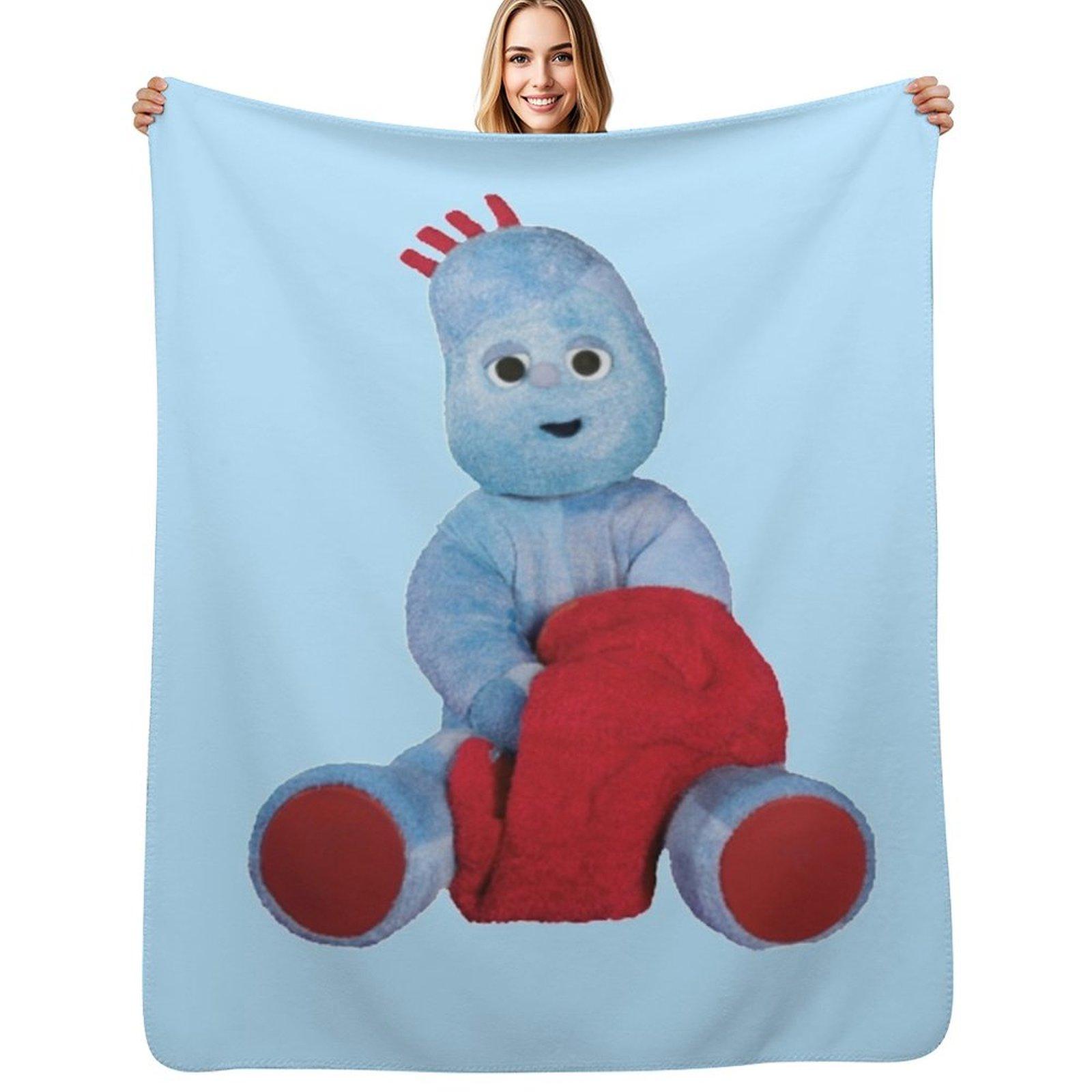 IgglePiggle In the night garden Throw Blanket Lightweight Warm Blanket for Travel Camping Size: 75*100cm, Weight: 230 GSM