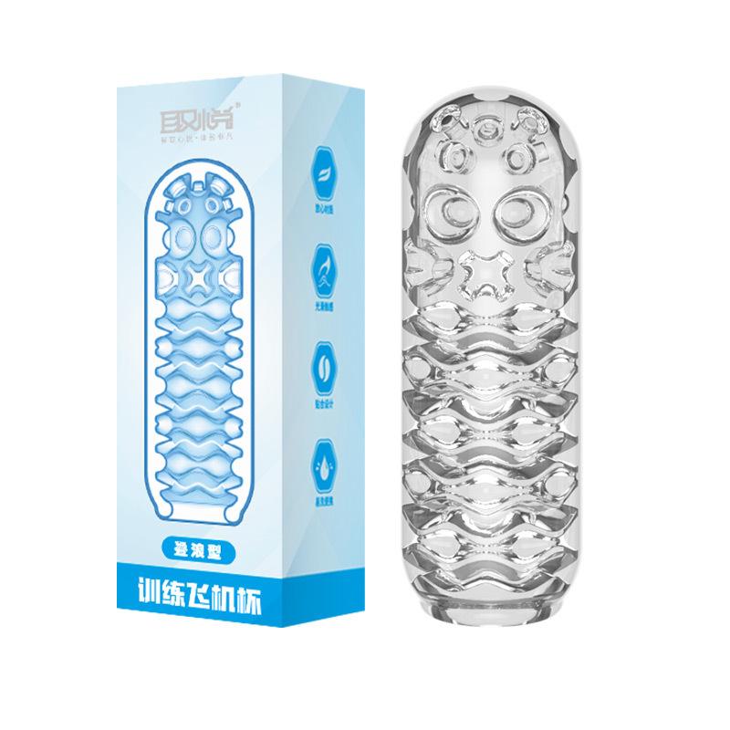 13cm Transparente Männliche Masturbator Tasse Pussy Vaginal für Männer 18 Penis Pumpe Eichel Saugend Verzögerung Übungsgerät Sexspielzeug Erwachsene Erotisch