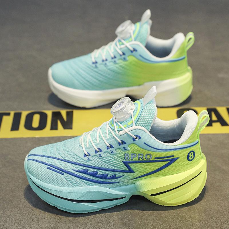 

Elementary school physical education class running shoes Red Rabbit children s sports shoes 2025 spring new soft-soled mesh rotating button 40