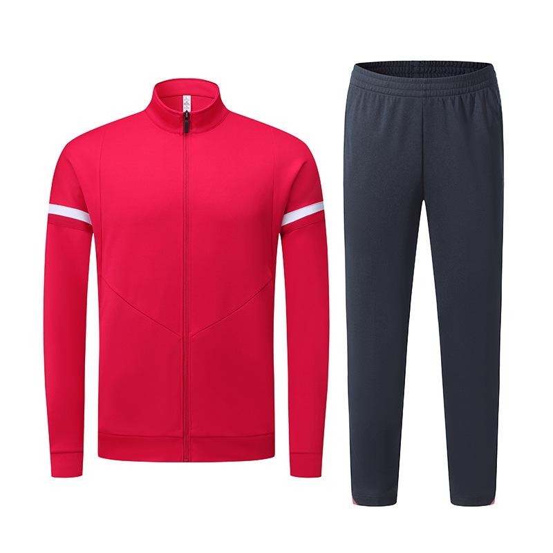 Unisex Autumn/Winter Sportswear Set: Comfortable, Warm Long-Sleeve for Outdoor Runs & Group Activities, Customizable Design.