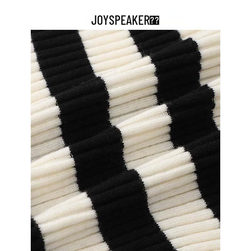 JOY SPEAKER Women's Striped Knit Cardigan