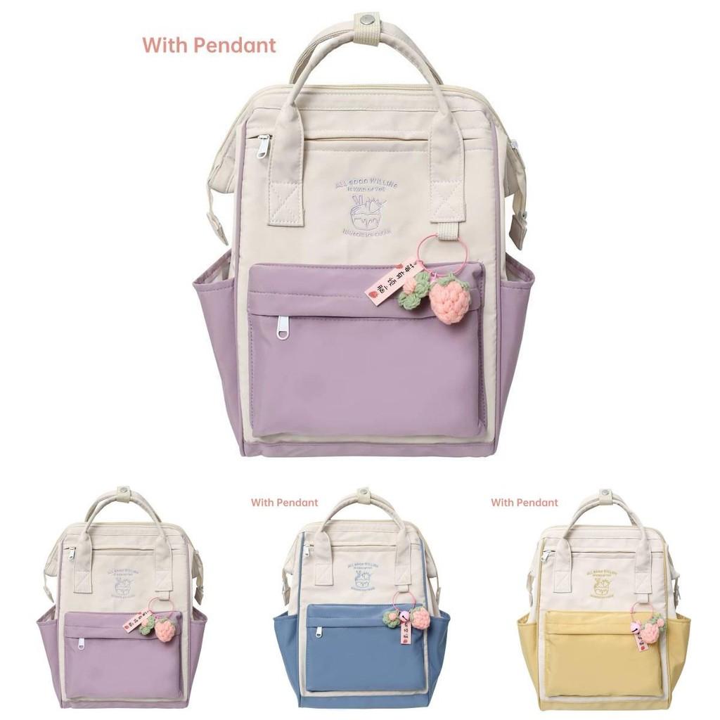 Zaino Principessa Fata del Bosco in Nylon Leggero Impermeabile alla Moda Borsa per Studenti Per Ragazze