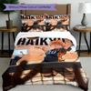3pcs Duvet Cover Set (1*Duvet Cover + 2*Pillowcase, Without Core), Haikyu Print Bedding Set, Bedroom Decor, All‑Season, Birthday Gift
