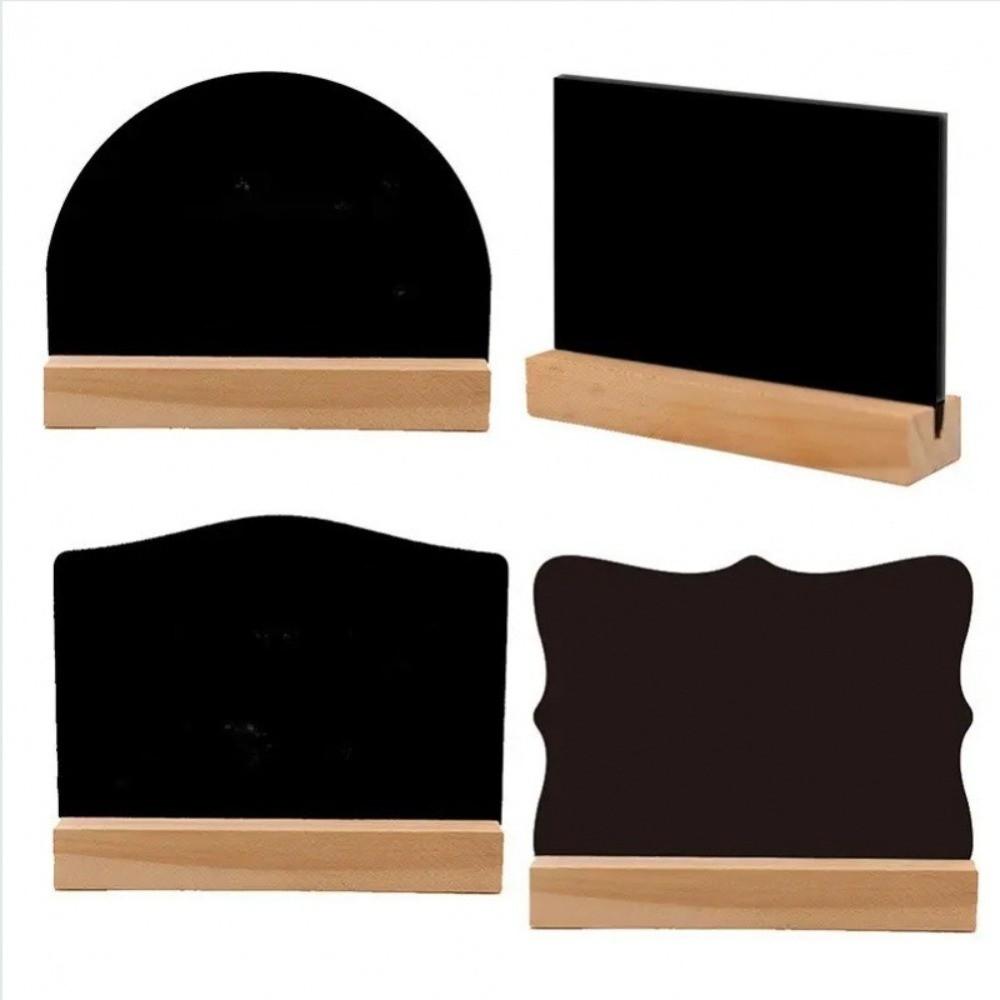 10Pcs/Set Portable Mini Double-Sided Blackboards DIY Erasable Writing Plate  Bar Decoration