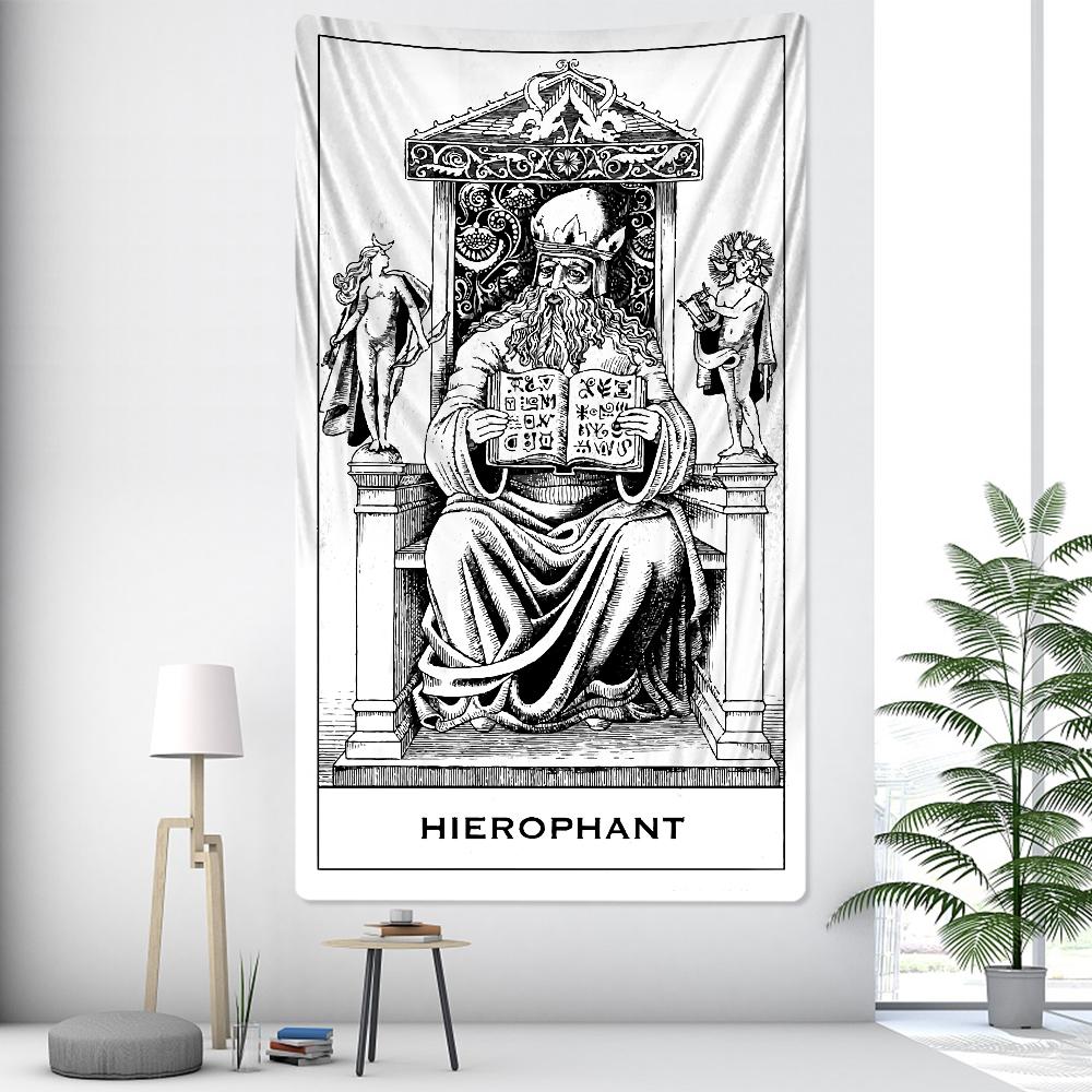Sorcerer sorcerer home decoration tapestry Hippie Mandala tapestry bedroom wall decoration sofa blanket Yoga mattress bed sheet 95x70cm